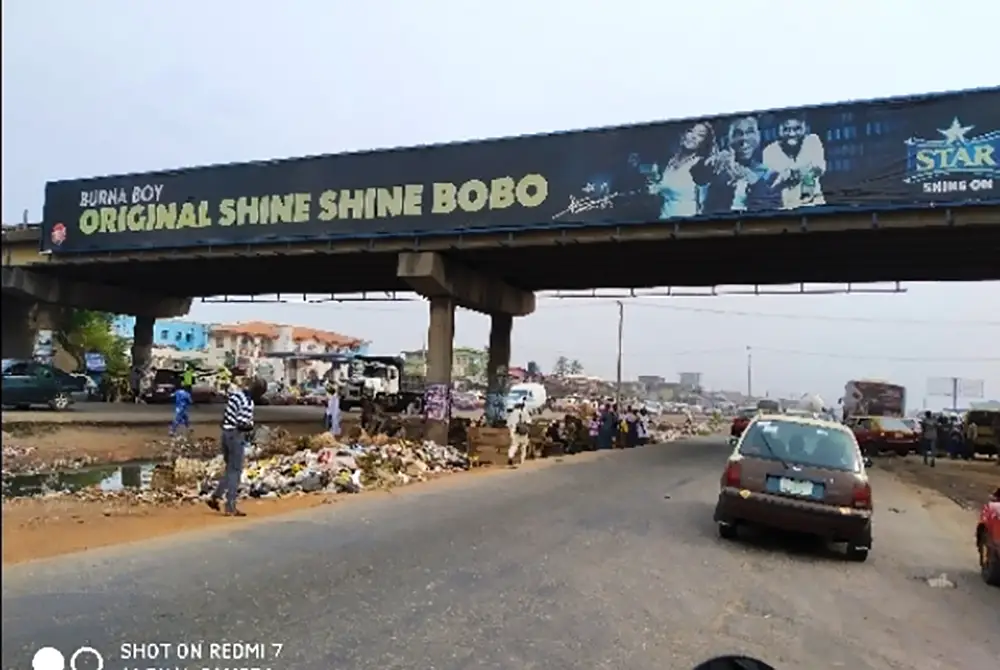 Bridge Panel - Orita Apere-Bere Road Bridge By Malo Gas Filling Station Olorunsogo Bus-Stop Facing Traffic From Gbaki, Iwo Road To Lagos Ibadan Express Way.