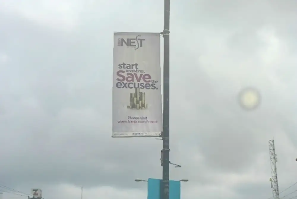 Lamp Poles billboard - Lamppost Campaign At Oba Akran, Ikeja