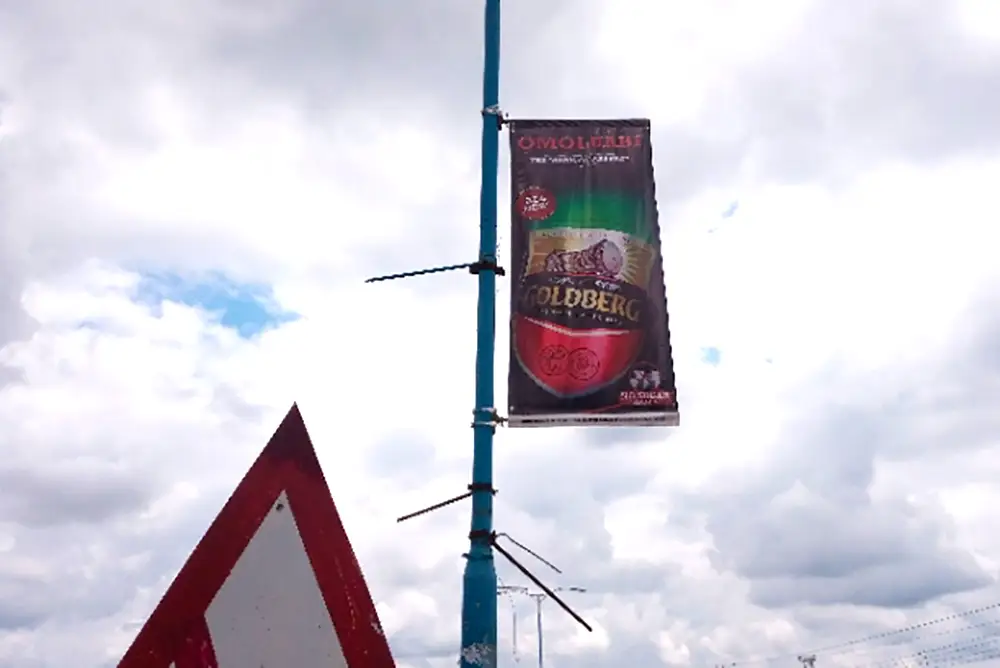 Lamp Poles billboard - Osogbo Ilesha Road