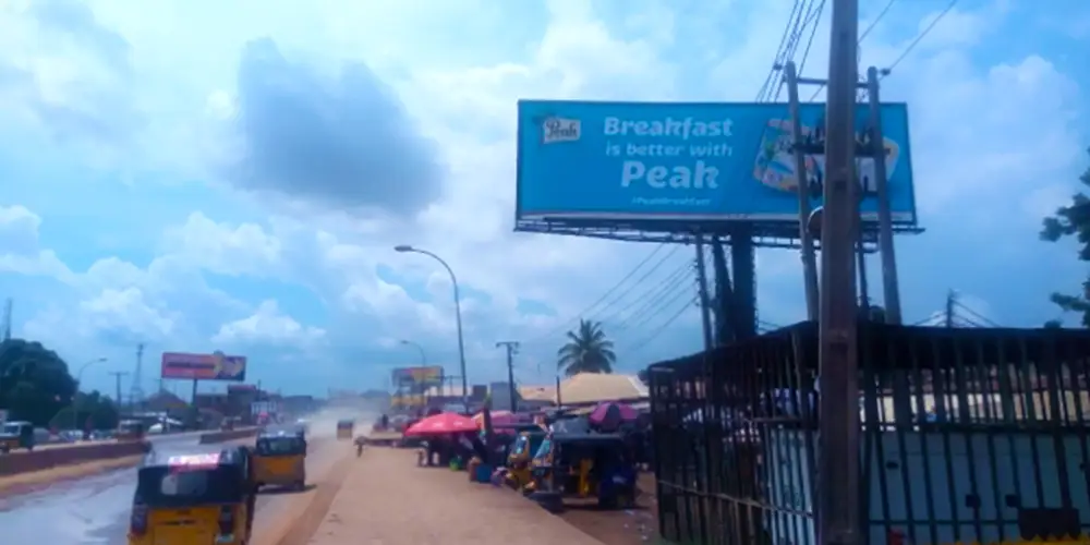 Unipole billboard - Along Afor Igwe Market Ogidi