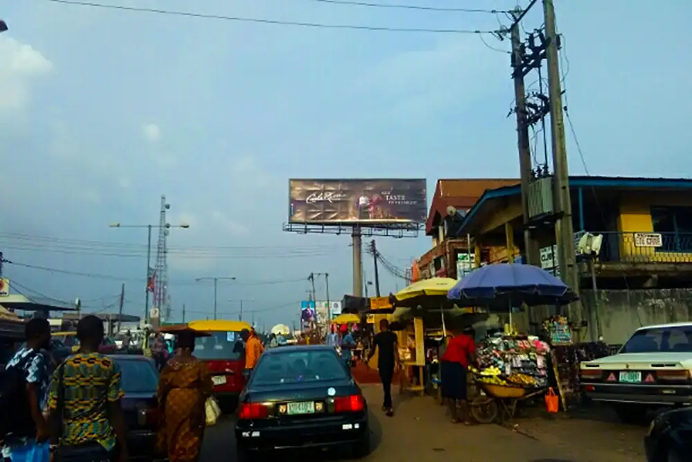 Unipole billboard - Along Benin-Agbor Road