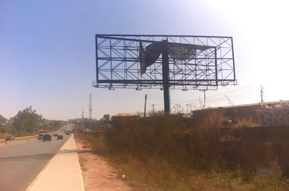 Unipole billboard - Along Bukuru Abuja Expressway