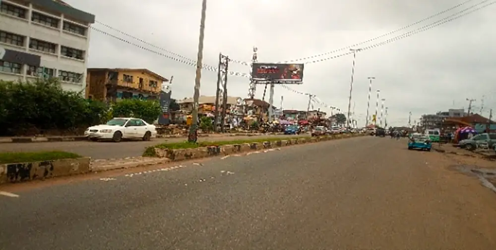 Unipole billboard - Along Oyemekun Road