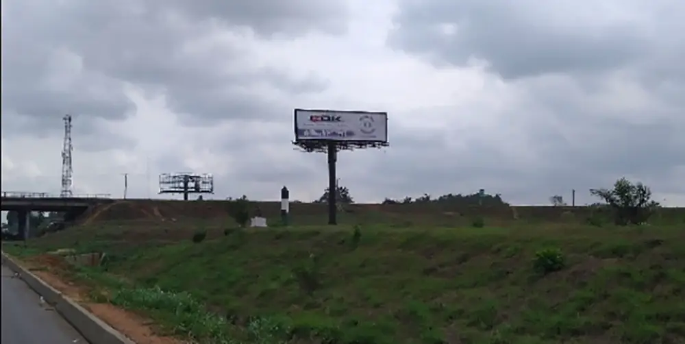 Unipole billboard - Shagamu Interchange
