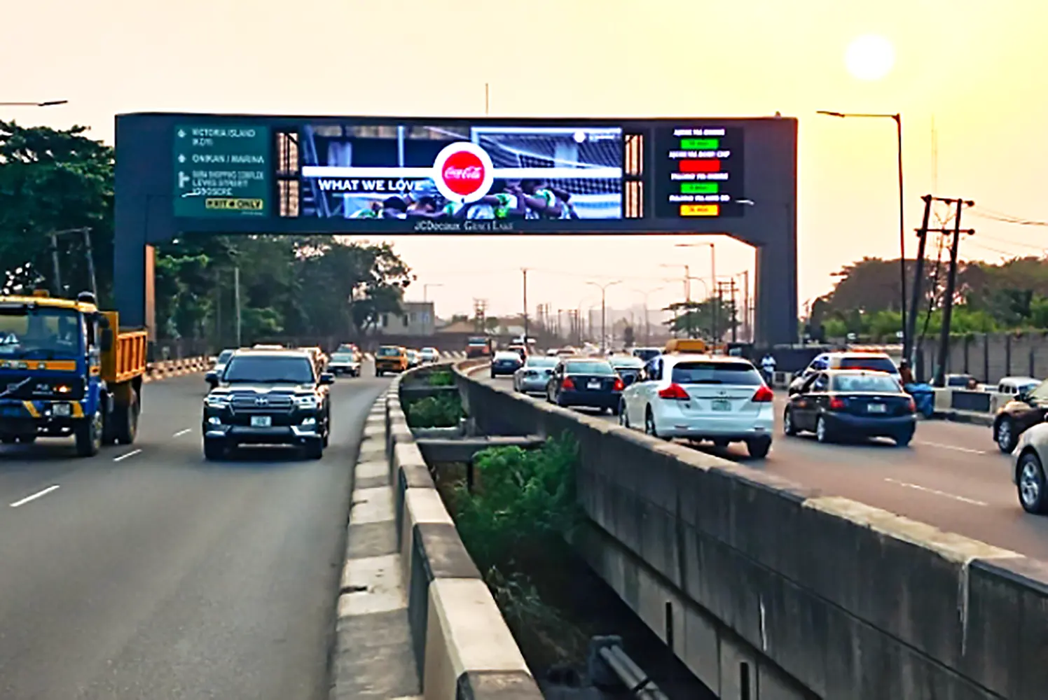 LED billboard - Adeniji Gantry