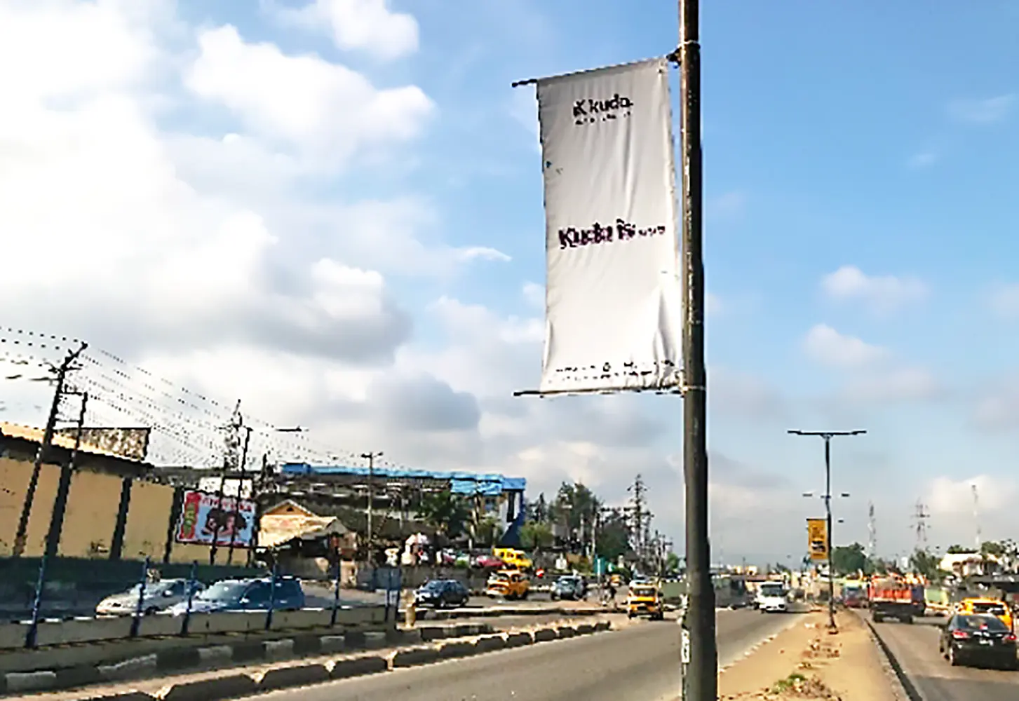 Lamp Poles billboard - Ikorodu Road By Maryland