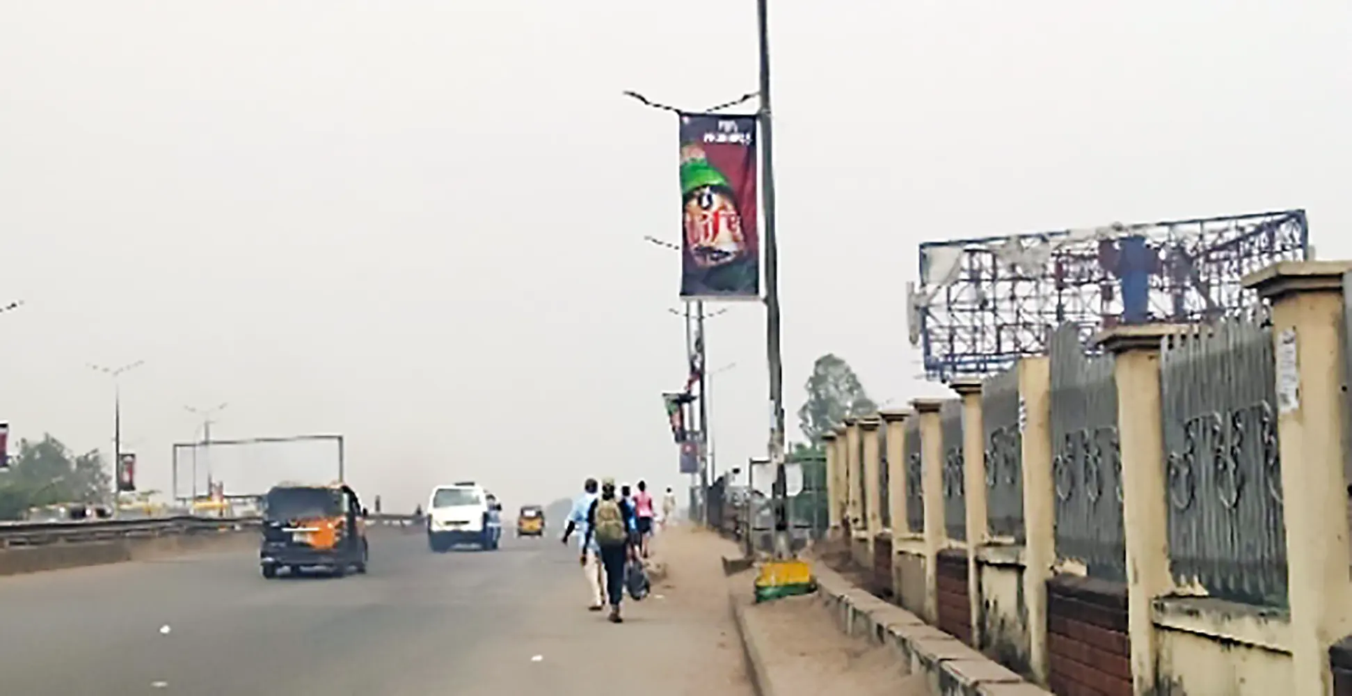 Lamp Poles billboard - Iweka Street