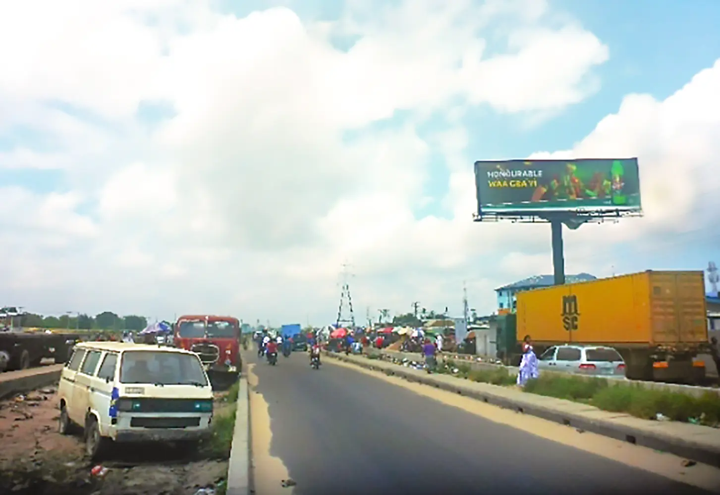 Unipole billboard - Along Badagry Expressway By Onirere B/Stop Opposite