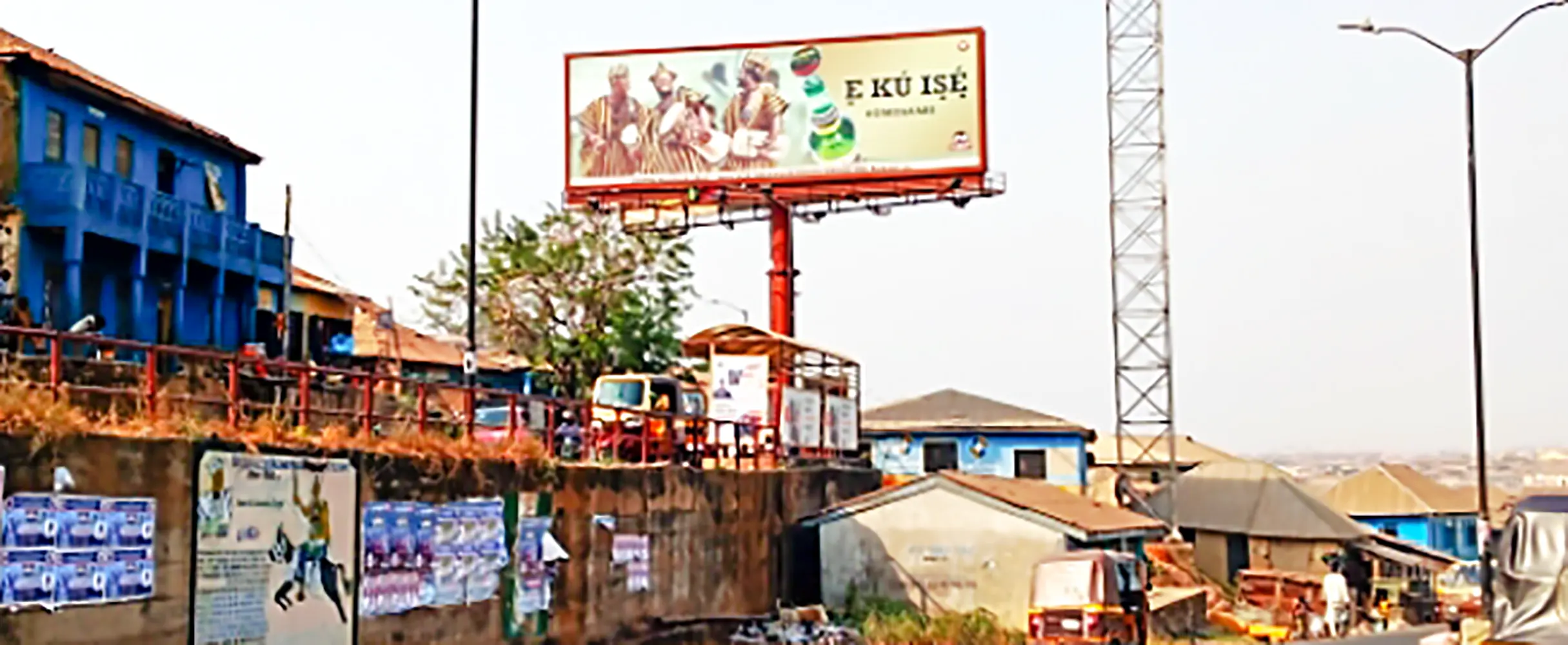 Unipole billboard - Along Beere Yemetu Total Garden Road Facing